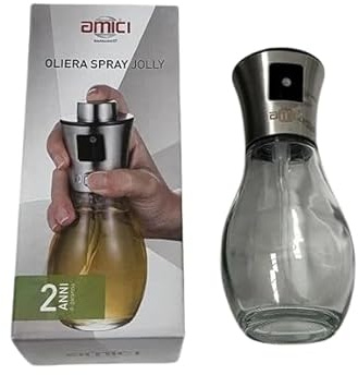 HOMELY OLIERA SPRAY Ideale per Olio e Aceto, Svitabile, Corpo in vetro (MADE IN ITALY)