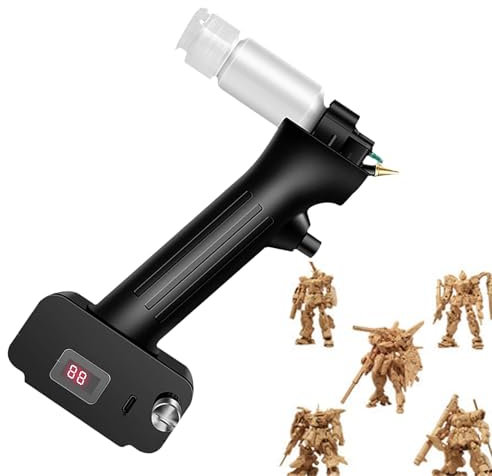 Kit De AeróGrafo Con Compresor, Juego De AeróGrafo PortáTil Recargable, Con Boquilla De 0,2/0,3/0,5 Mm Boquilla, Para Pintar, Modelar, Maquillaje