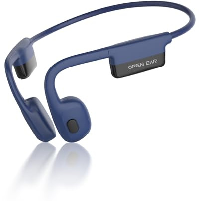 SANOTO Bone Conduction Headphones Bluetooth 5.3,Open Ear Headphones with Dual-Microphone Noise Reduction,8H Long Battery Life,IPX6 Waterproof Sports Headphones for Working, Cycling, Training