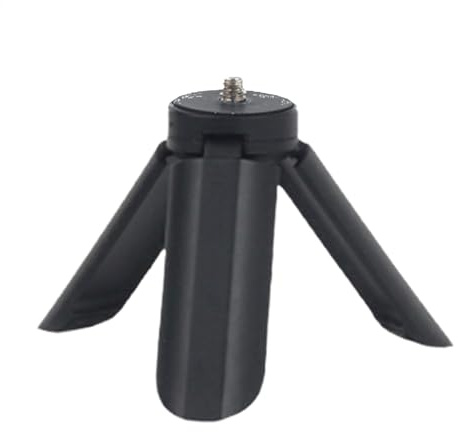 Supporto per treppiede per fotocamera portatile, Treppiede pieghevole, 3,2x1,2x1,2x1,2 pollici, Design compatto, Accessori da viaggio nero/bianco, Fotografia per selfie digitali per viaggi brevi