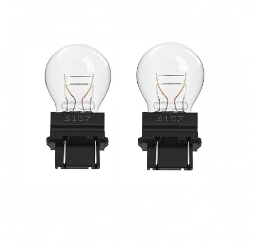 Kadiby 2 Pack 3157 4157 Bulb Brake/Tail/Turn Signal Light/DRL(Daytime Running Lights) 3157ll 12V P27/7W 3047 3057 4057 4114 Trailer Bulbs Fit for F150 Focus Altima Silverado Jeep Cherokee