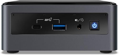 Intel NUC 10 NUC10I7FNHN Mini PC – i7-10710U (6 Cores), 1TB PCIe Gen 4.0x4 NVMe, 16GB DDR4, SD Card Reader, UHD Graphics, GbE, WIFI 6 & Bluetooth 5.1, Windows 11 Pro (Renewed)