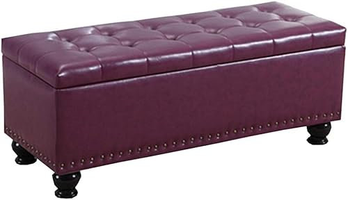 Großer faltbarer Ottoman-Sofa-Hocker mit Massivholzrahmen, 150 kg Tragkraft, mehrere PU-Leder-Schuhbank, Aufbewahrungsbox, Wohnzimmermöbel