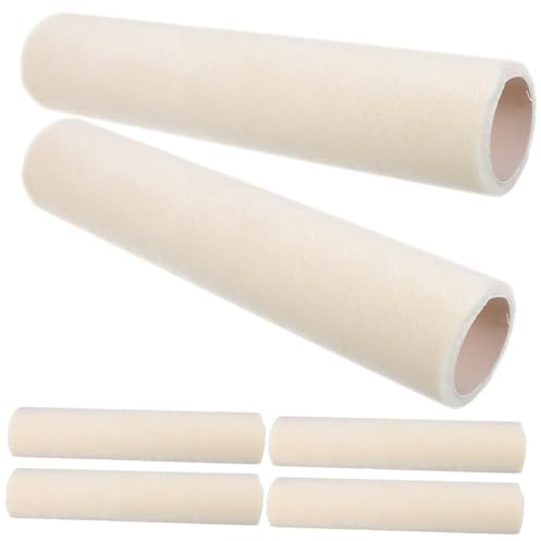 DIYEAH 6 Piezas Fundas para Rodillos de Pintura de Accesorios de Pintura para Hogar Almohadillas para Aplicación Uniforme Superficies Amplias