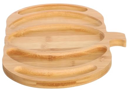 TOPPERFUN Plateau De Service Forme De Citrouille, Plateau À Collations en, Planche À Charcuterie en, Plat À Bonbons en, pour Halloween, Thanksgiving,