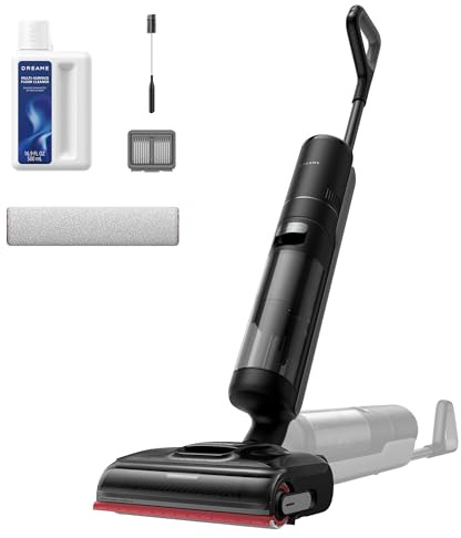 DREAME H15S Aspirapolvere Lavapavimenti, Pulizia dei Bordi su Tre Lati, Braccio Robotico con IA, Aspirazione 21.000 Pa, Anti-groviglio, Lavaggio della Spazzola a 90 °C, Asciugatura Silenziosa a 90 °C