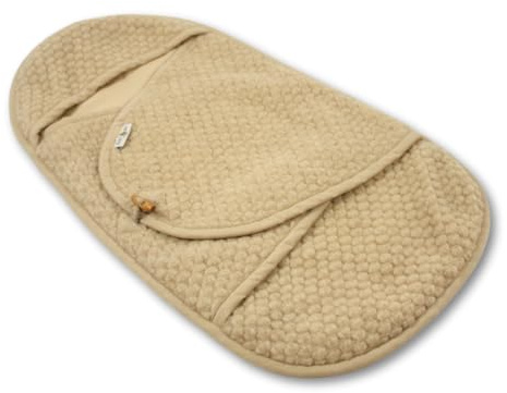 Perfect Wool - Einschlagdecke Babyschale, aus Merino Wolle - Universal für Babyschale, Kindersitz, Kinderwagen, Buggy, Babywippe - Wärmt und Belüftet für Neugeborene und Säuglinge - 40x75cm