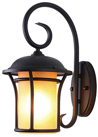 GWJKG Lampe Murale Vintage Blocchi Esterno luci Villa da con Vetro di Latte, Lampada a Parete Impermeabile e27 per Giardino, luminaires Extérieur