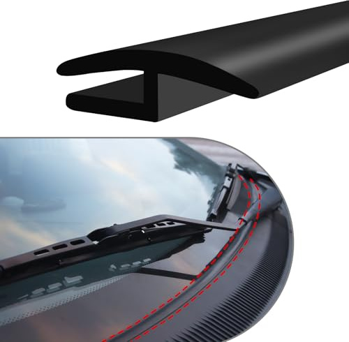 Wischer Gummi Streifen,1,8M/6Ft Dichtung Windschutzscheibe Auto | Schalldicht Wohnmobil-Fensterdichtung,Universell Auto Windschutzscheibe Fensterdichtungsstreifen Zierleiste