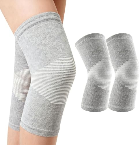 1 Paio Di Ginocchiera a Compressione M | In Fibra Di Bambù, Traspirante, Elastico, Di Sostegno, Per Donne E Uomini, Ideale per Sport, Corsa, Fitness E Uso Quotidiano.