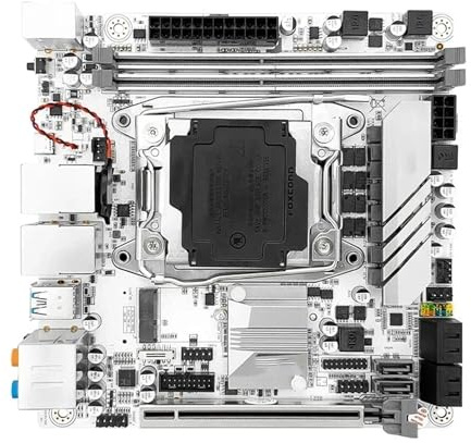 motherboard Fit For JGINYUE X99 Itx Server Motherboard Set Processore LGA 2011-3 con E5 2680V4 2 * 32GB=64GB DDR4 ECC RAM 2 * 2.5G