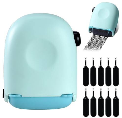 Address Blocker Stamp, Information Blocker & Data Defender, with 10 Confidential Roller Stamp Ink Refills