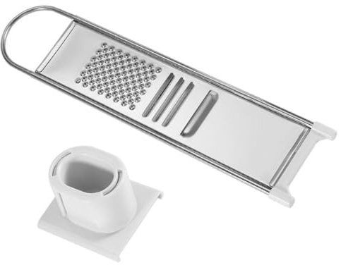 TOYANDONA Cortador Manual de Verduras y Rallador de Queso Protección para Dedos, Utensilio de Cocina de Acero Inoxidable