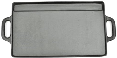 Lumanois Set Padella e Griglia in Ghisa Reversibile 2 pz 38x23 cm,Casa e Giardino,Cucina e Pranzo,Pentolame e tegami da Forno,Pentole e tegami,Pentole Piastre e Griglie,7.1kg-50127