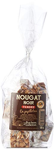 Les Ruchers du Luberon Sachet de Nougat Noir en Papillote 180 g 3760009396609
