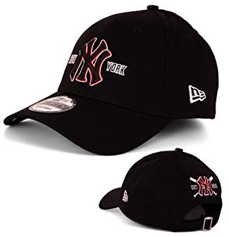 New Era Caps - Baseball Cap Kappe Muetze - Limiterte Designs - MLB NBA NFL - Yankees Lakers Bulls Raiders Chiefs Dodgers Seahawks Sox 49ers (New York Yankees Black V1)