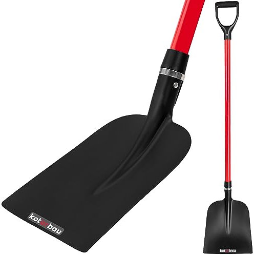 KOTARBAU® Profi-Sandschaufel mit Fiberglass Stiel aus Glasfaser zum Transport von Erde