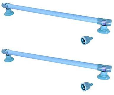 FuninCrea 10 inch Sauerstoffpumpe Aquarium, 2 Stück Wand Luftsteinrohr Ausströmerstein Aquarium Luftblasenfreigabe Diffusorstange für Aquarium-Luftpumpe (Blau)