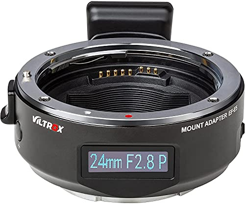 E-Mount Adapter EF-E5 Auto-Focus OLED Display Lens Converter Compatible with EOS EF/EF-S Lens to Sony E Mount Camera A7/A7R/A7S/A7M/A6500/A6400/A6000