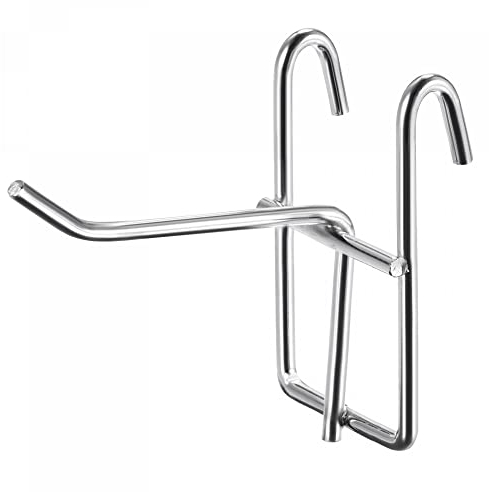 sourcing map Grid Wall Display Hooks Store Garage Storage Wall Organizers 2.4 Inch Silver, Pack of 10