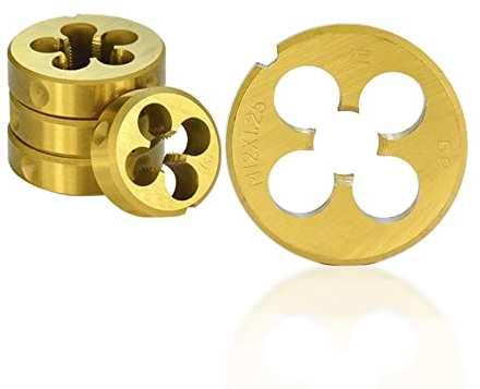 JAINGU 1pc TiN-beschichtete metrische Gewindewerkzeuge M3 M6 M8 M10 M12 M14 M16 M18 Schneideisen für Linksgewinde,M16x1,5