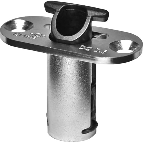 BMH 1141.000012 Schaltschloss Fluchttürschloss Stulp 54x24 für automatische Verriegelung Oben, DM65/80/100mm Stahl verzinkt, Silber