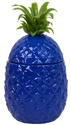 Talking Tables Blue Pineapple Ice Bucket with Lid-Premium Drinks Trolley Accessories for Bar Retro Stainless Steel Wine Bottle Cooler, Classy Party Decoration for Table, BLUEBUCKET