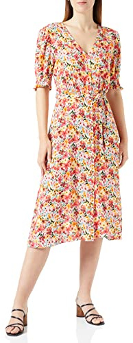 ONLY Damen Onlfrederikke Ss V-Neck Belt Dress Wvncs Blusenkleid (1er Pack)