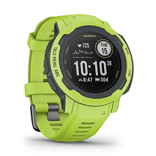 Garmin Unisex – Erwachsene Instinct 2, Refurbished GPS-Multisport-Smartwatch, Limone, normal