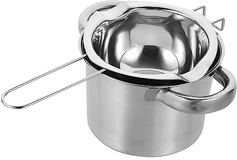 Hoement Stainless Steel Double Boiler Pot Set Chocolate Melting Pot Cheese and Butter Heating Bowl Baking and Cooking Accessories