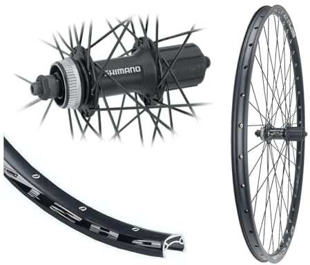 28 Zoll Hinterrad Shimano Disc Centerlock QC300 MTB 21-622 | 8/9/10 Fach, Hohlkammerfelge, Bärwinkels