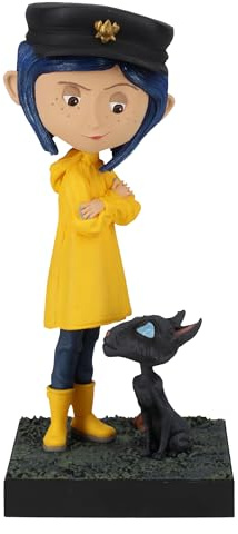 Royal Bobbles Coraline with The Cat – 6.5 Inches Tall – Collectible Bobblehead Statue