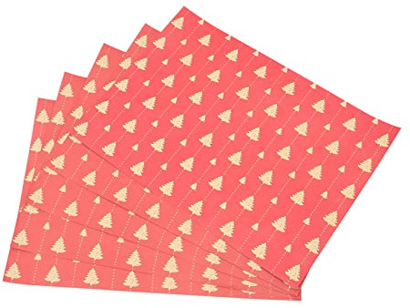 FRCOLOR 5stücke Weihnachtsgeschenkpapier Geschenkpapier aus Hochwertigem Kraftpapier mit Weihnachtsmotiven für Diy-projekte Geschenke Einpacken