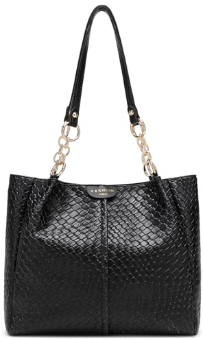 unisoul Handtasche Damen Groß - Shopper Tasche aus PU Leder - Elegante Schultertasche für Büro & Reisen