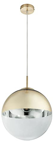 LED Kugel Pendel Leuchte Decken Strahler Wohn Zimmer Beleuchtung Glas Hänge Lampe GOLD 30 cm