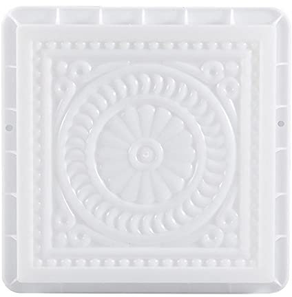 Moule carré en plastique pour pavage de béton, brique, paysage, pierre, jardin, allée, dalles