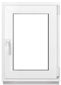 Framex Kellerfenster Kunststofffenster Weiß Breite x Höhe 50 x 65 cm 500 x 650 mm 2-fach Verglasung 32 mm Dreh Kipp DIN Rechts - Premium - Alle Größen