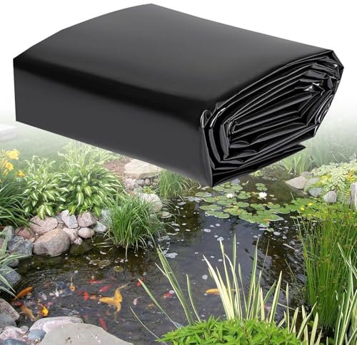 Telo per Laghetto 2m x 3m,Fodera Laghetto Flessibile per Piscina Giardino,Rivestimento per Laghetto,Telo per Laghetto da Giardino,Fodera Laghetto per Laghetti,Fontane,Giardini Acquatici e Cascate,Nera