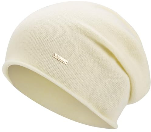 HAMUNI Mütze Damen Herren Australische 100% Wolle - Leichte Slouch Beanie Mütze, Atmungsaktiv Chemo Mütze für 3-Saison (Frühling/Herbst/Winter)