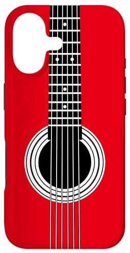 Cordes de Guitare Rouges et Trou sonore pour Amateur de Musique Coque pour iPhone 17