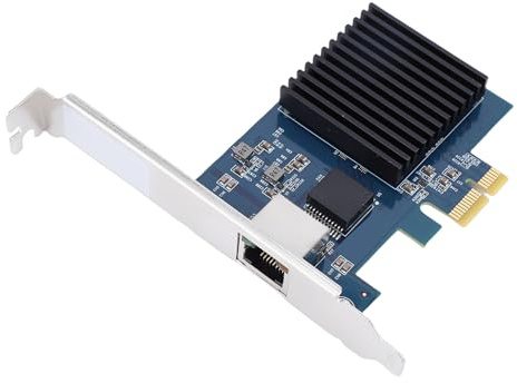 Tosuny Tarjeta de Red PCIE de 10 GB, Adaptador de Red PCIE Gen4 a 10 Gigabit Ethernet con Puerto RJ45, Doble VLAN, Arranque de Red PXE, Tarjeta PCI E Gigabit Ethernet para Linux