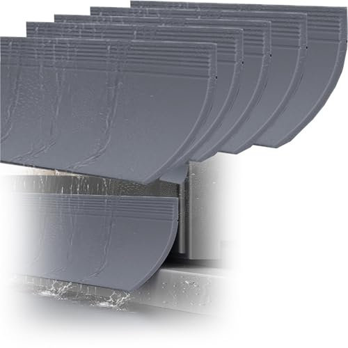 tiras lluvia para alféizar ventana 1 2 3 4 5 Piezas De Protectores Contra El Goteo De Lluvia, Bloques Exteriores Abatibles Para Habitaciones, Lluvia Para Puertas De 1 M(B-5 pcs,Width 110mm)