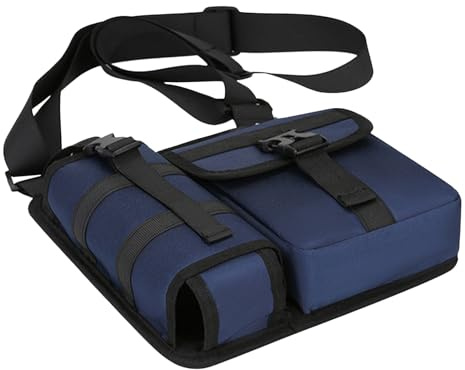 Tyinerc Umhängetasche für | verstellbarer Gurt mit Flaschenhalter, Umhängetasche, Wandertasche – für Reisen, Outdoor, Wandern, Camping, Jagd, Radfahren, Reiten, Shuttle Geburtstag, dunkelblau, Se