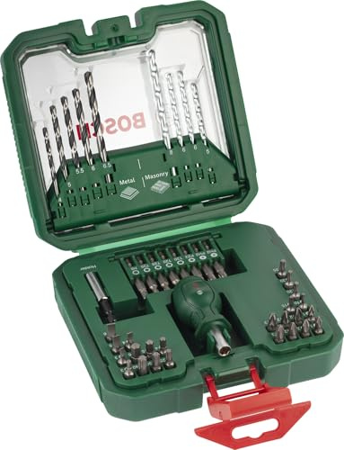 Bosch 43x Compact Set, 42 + 1 pcs | 192 x 186 mm, Professional Accessory Screwdriver, drill