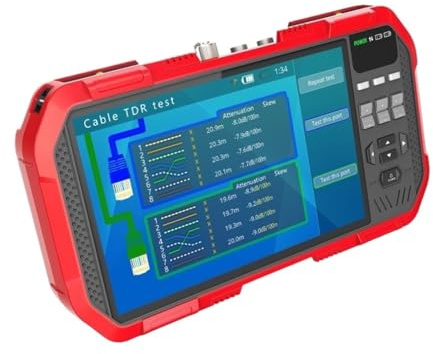 DT-A86 7 Pollici H.265 4K Rete HD IP TVI CVI AHD CVBS CCTV Tester For Telecamere Monitor + Test Cavo TDR + Multimetro Prova di rete(DT-A86)