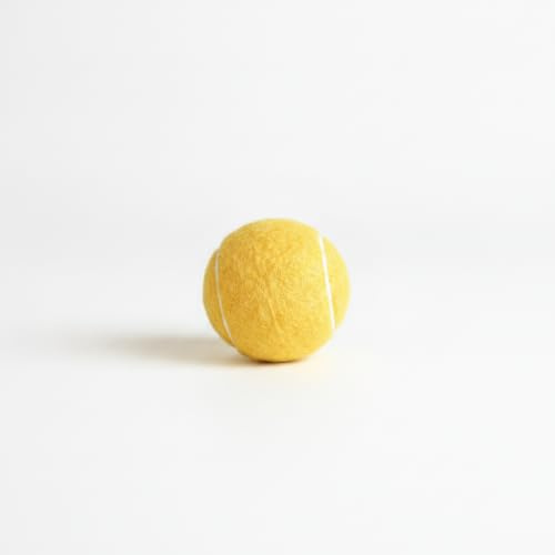 ZGUZMCMK Training Ball Rubber Toy Squeaky Ball Interactive Dog Ball Dental Care Ball With Texture for Hygiene suitable for training practice home exercise, Orange Yellow, 6.5cm Sound Ball