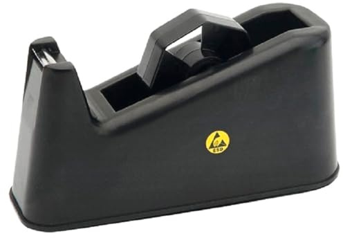 WETEC Klebebandabroller, ESD (Tesaabroller) typischer Ableitwiderstand: Rs=10^5-10^9 Ohm/Abmessung L x B x H: 205 x 80 x 90 mm/Klebebandbreite: max. 50 mm
