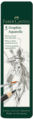 Faber-Castell Graphit Aquarelle Bleistift in Dose (5 Stück)