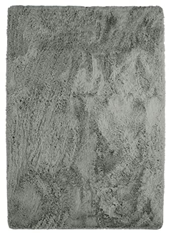 Thedecofactory Neo Yoga Teppich, waschbar, feine und weiche Unterseite, extra weich, Hellgrau, 160 x 230 cm
