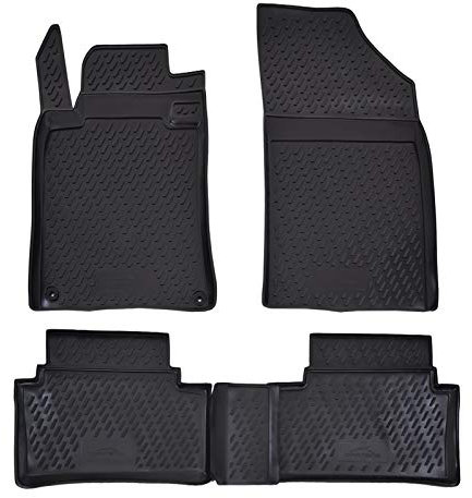 J&J AUTOMOTIVE | 3D Design Gummimatten Gummifußmatten Für 508 2011-2018, Schwarz, Anti-Rutsch, Ohne Geruch, Allwetter, Rand 3cm, 4-Teilig